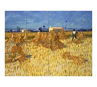 Van Gogh Corn Harvest Provence Painting XL Giant Panel Poster (8 Sections) Pittura Manifesto