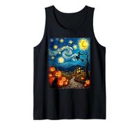 Van Gogh - Costume da Strega per Halloween, Motivo: Gatto Nero Canotta