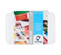 Confezione Acquerelli 12+3 Pocket Box + Pennello N°6 | Van Gogh