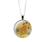 Van Gogh Gustav Klimt Painting Set di gioielli The Starry Night Glass Dome orecchini collana bracciali per donne gioielli vintage, Metallo