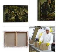 Van Gogh i mangiatori di patate quadro stampa tela dipinto telaio arredo casa