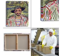 Van Gogh il giardiniere design quadro stampa tela dipinto telaio arredo casa