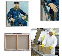 Van Gogh il postino Joseph Roulin quadro stampa tela dipinto telaio arredo casa
