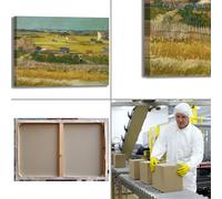 Van Gogh il raccolto design quadro stampa tela dipinto telaio arredo casa