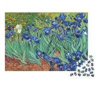 Van Gogh Iris Garden Jigsaw Puzzle Impossible 1000Pcs Decorazione Per La Casa. Rilassamento E Intelligence Per Adulti E Ragazzi Da 14 Anni 70x50cm/1000pcs