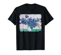 Van Gogh Irises Vintage Fiori T Shirt Pittura Floreale Maglietta
