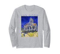 Van Gogh - La Chiesa di Auvers-Sur-Oise Maglia a Manica