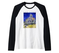 Van Gogh - La Chiesa di Auvers-Sur-Oise Maglia con Maniche Raglan