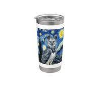 Van Gogh Notte Stellata Arpia Eagle Art Painting Bicchiere termico in acciaio inox doppia parete