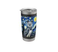 Van Gogh Notte Stellata Arpia Eagle Art Painting Bicchiere termico in acciaio inox doppia parete