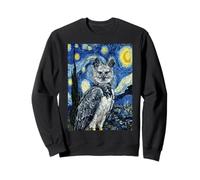 Van Gogh Notte Stellata Arpia Eagle Art Painting Felpa