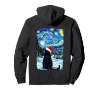 Van Gogh Notte Stellata Gatto Natale 2026 Felpa con Cappuccio
