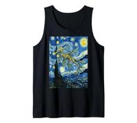 Van Gogh Notte Stellata Leafy Sea Dragon Art Canotta
