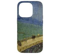 Van Gogh Pittura Ponte Giapponese Pioggia Giappone Art Cover Phone Custodia per iPhone 14 Pro