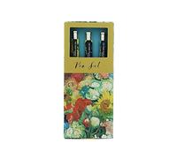 Van Gogh - Set di 3 penne a sfera retrattili con inchiostro blu, eleganti penne per cancelleria e ufficio, penne a inchiostro per scrittura, penne a sfera regalo
