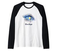 Van Gogh Sketch Drawing Eye Illustration Graphic Designs Maglia con Maniche Raglan