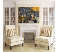 Van Gogh spettatori nell'arena quadro stampa tela dipinto telaio arredo casa