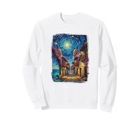 Van Gogh Starry Night Cartagena Streets Colombia Travel Felpa