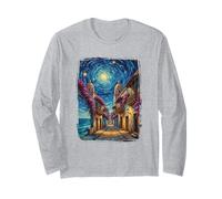 Van Gogh Starry Night Cartagena Streets Colombia Travel Maglia a Manica