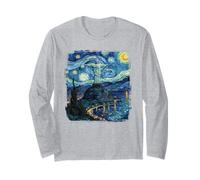 Van Gogh Starry Night Christ of Redeemer Brasil Travel Maglia a Manica