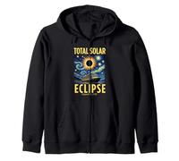 Van Gogh Starry Night Total Solar Eclipse Cruise Spain 2026 Felpa con Cappuccio