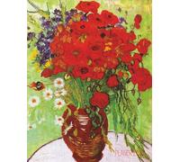 Van Gogh Tagesplaner 2026: Rote Mohnblumen und Gänseblümchen | Agenda Planer 2024: Top organisiert durchs Jahr! | Niederländischer Maler | Planer ... | Einfacher Überblick über die Terminpläne