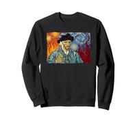 Van Gogh Thumbs up All is Fine Dumpsterfire Notte stellata Felpa