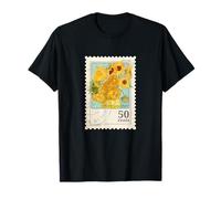 Van Gogh - Timbro Originale e Creativo con Girasoli Maglietta