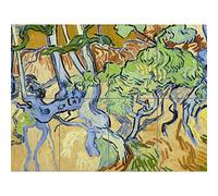 Van Gogh Tree Roots Painting XL Giant Panel Poster (8 Sections) Albero Pittura Manifesto