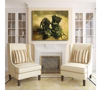 Van Gogh un paio di scarpe design quadro stampa tela dipinto telaio arredo casa