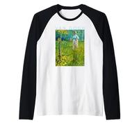 Van Gogh Una Donna Che Cammina in Un Giardino Primavera Maglia con Maniche Raglan