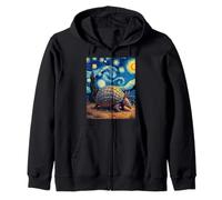 Van Gogh's Starry Night Armadillo Wildlife Nature Art Felpa con Cappuccio