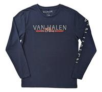 Van Halen '84 Tour' (Navy) (Blu) Camicia a maniche lunghe - NUOVO E UFFICIALE