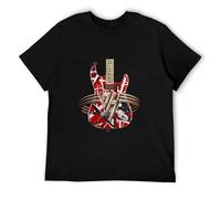 Van - Halen - Guitar - Concert Funny Retro 90s O-Neck 100% Cotton Casual Unisex T-Shirt Black S