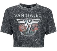 Van Halen Tour 1984 Donna T-Shirt Grigio M 100% Cotone Taglia Extra