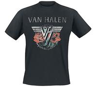 Van Halen Tour 1984 Uomo T-Shirt Nero 100% Cotone Regular