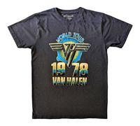 Van Halen World Tour '78 2 autorizzato Uomo maglietta