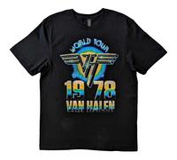 Van Halen World Tour '78 autorizzato Uomo maglietta