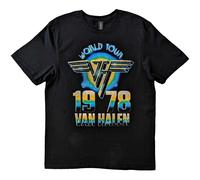 Van Halen World Tour '78 ufficiale Uomo maglietta unisex