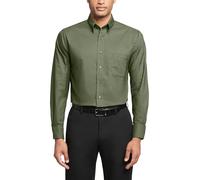 Van Heusen Camicia Uomo Regular Fit Oxford Solid, Verde Scuro, 15.5"-16" Neck 33"-34" Sleeve
