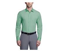 Van Heusen Dress Shirt Fitted Poplin Solid Camicia da Smoking, Foglia, 37 cm Hals 81 cm-84 cm Ärmel Uomo