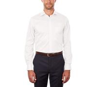 Van Heusen Dress Shirt Regular Fit Flex Collar Stretch Solid Camicia da Cerimonia, Bianco, 46 cm Collo 86/89 cm Manica (XXL) Uomo