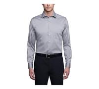 Van Heusen Dress Shirt Regular Fit Flex Collar Stretch Solid Camicia da Cerimonia, Grigio (Grey Mist), 43 cm Collo 91/94 cm Manica (XL) Uomo