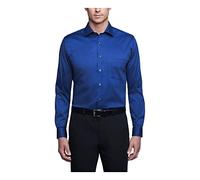 Van Heusen Dress Shirt Regular Fit Flex Collar Stretch Solid Camicia da Smoking, Blu Reale, 41 cm Hals 86 cm-89 cm Ärmel Uomo