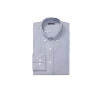 Van Heusen Dress Shirt Regular Fit Pinpoint Stripe Camicia da Smoking, Ocean, 41 cm Hals 86 cm-89 cm Ärmel Uomo