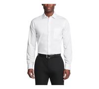 Van Heusen Dress Shirt Regular Fit Ultra Wrinkle Free Flex Collar Stretch Solid Camicia Elegante, Bianco, 46 cm-47 cm Collo 86 cm-89 cm Manica Uomo