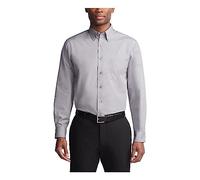 Van Heusen Dress Shirts Regular Fit Silky Poplin Solid Camicia Elegante, Ardesia, XL Uomo