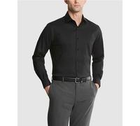 Van Heusen Quotidiano Difesa Macchie Scudo Uomo Camicia Aderente, Nero, L, 34-35