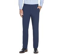 Van Heusen Slim Fit Flex Flat Front Pant Pantaloni Eleganti, Barra Blu, 30W x 30L Uomo