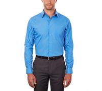 Van Heusen Tall Fit Dress Shirts Poplin Camicia Elegante, Pacifico, 46 cm Collo 89 cm-91 cm Manica Uomo